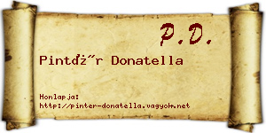 Pintér Donatella névjegykártya