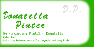 donatella pinter business card